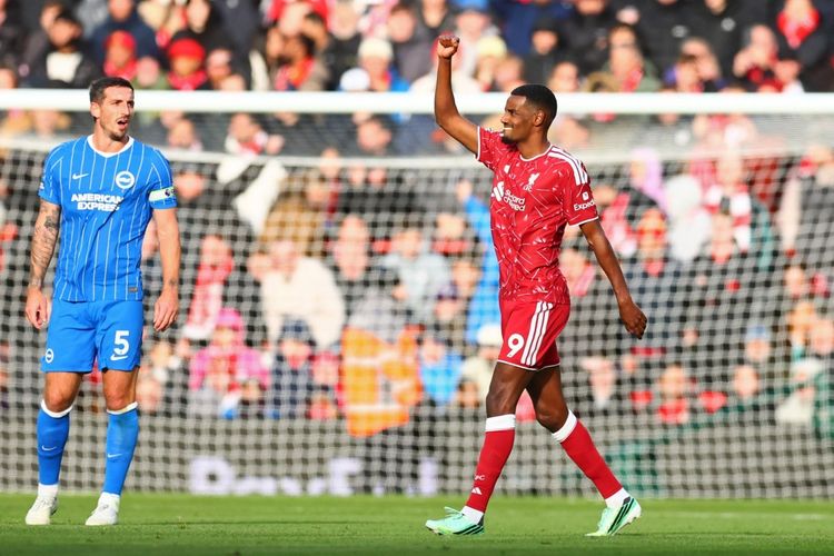 Hasil Liverpool Vs Brighton 2-0: The Reds Hentikan Laju Kemenangan Seagulls