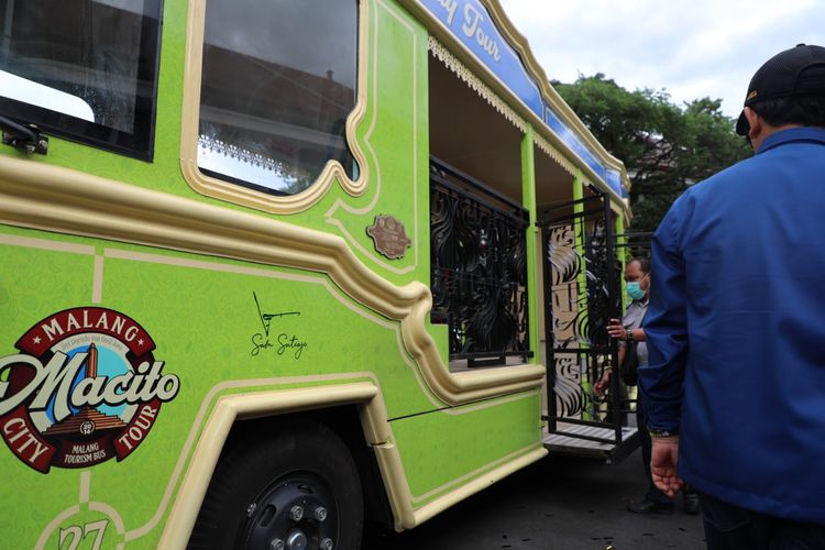 Salah satu bus Macito yang baru segera beroperasi. 