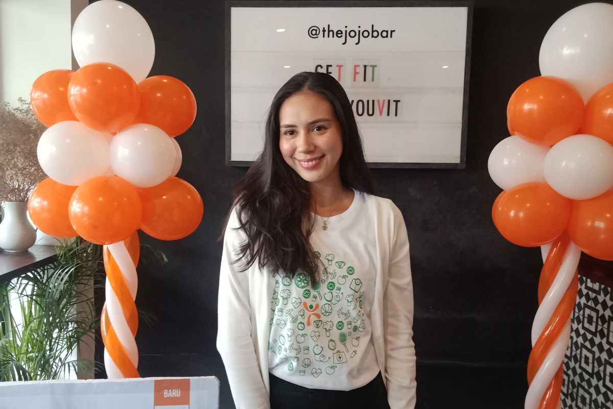 ahli gizi dari multivitamin YOUVIT, Rachel Olsen seusai diskusi gizi di Alder Fitness Boutique, Kebayoran Baru, Jakarta Selatan, Selasa (28/1/2020).