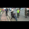 PSBB Hari Pertama di Bekasi Diwarnai Sanksi Push Up bagi Pelanggar