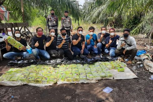 Ada 5 Tas Hitam Dalam Pondok, Saat Dibuka Ternyata Isinya 87 Kilogram Sabu