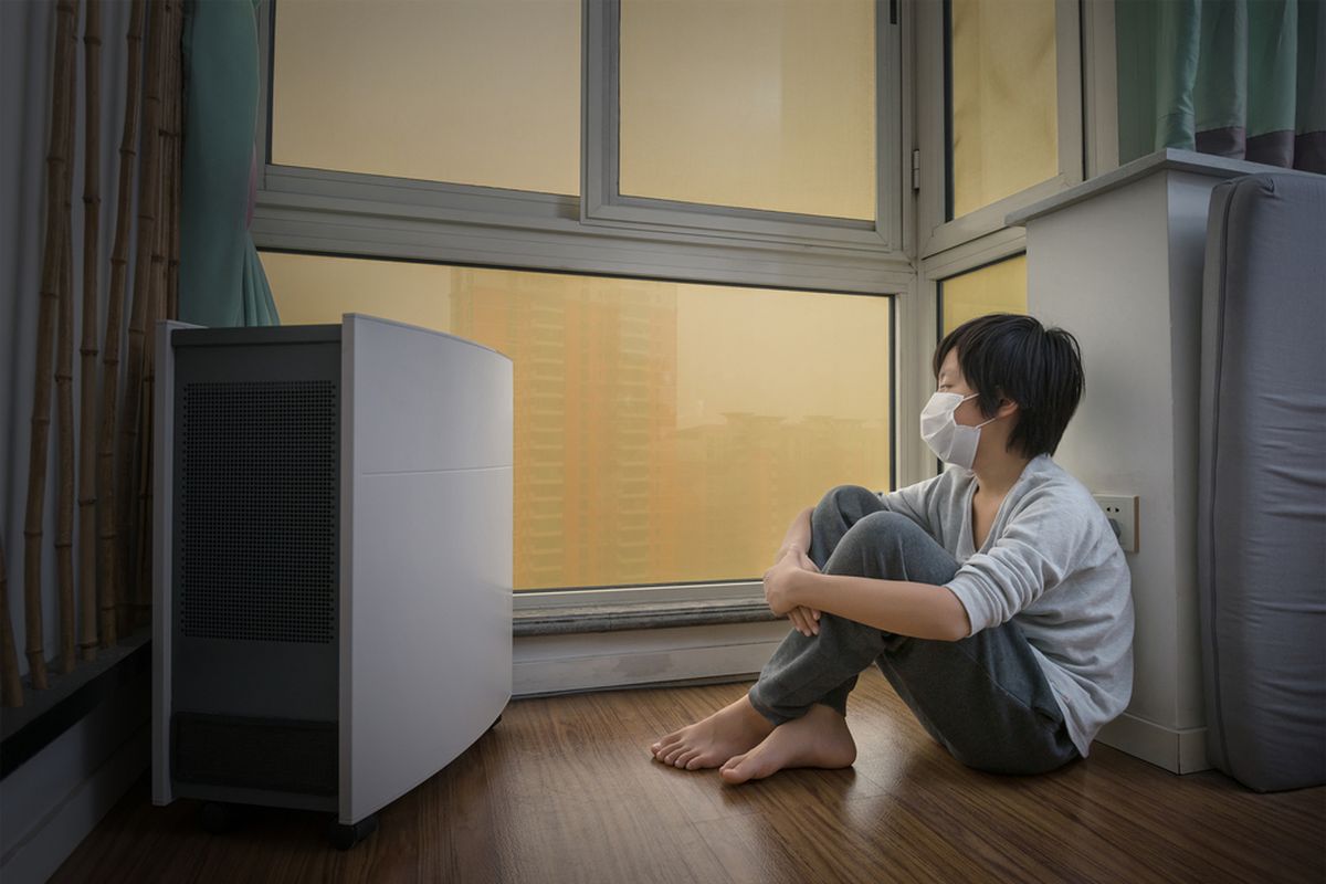 Ilustrasi polusi udara dalam ruangan