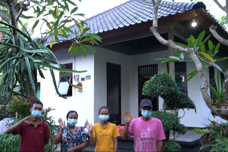 Salah satu warga di Provinsi Bali yang mendapatkan Bantuan Stimulan Perumahan Swadaya (BSPS).