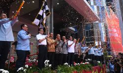 Lepas Bus Mudik Bareng Kemenkumham, Yasonna Ingatkan Pegawai Tak Melalaikan Kinerja