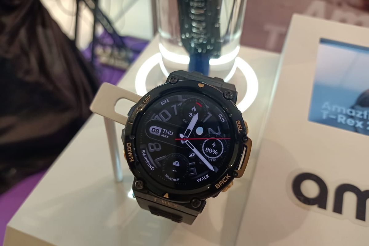 Peluncuran Amazfit T-Rex Ultra di Watch Studio, Grand Indonesia, Jakarta, Kamis (6/7/2023).