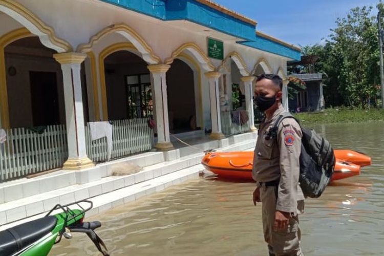 Ilustrasi bencana banjir di Majenang, Kabupaten Cilacap, Jawa Tengah. 