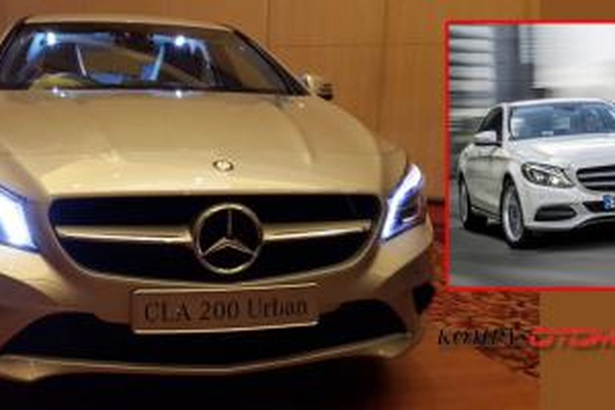 Datangnya Mercedes-Benz CLA-Class diyakini tak akan banyak berpengaruh pada penjualan C-Class (kanan/insert).