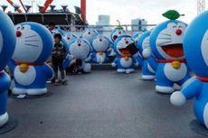 Petani Thailand Arak Boneka Doraemon dalam Ritual Memanggil Hujan