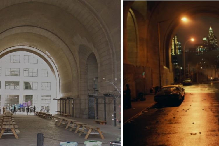 The Archway, Under the Manhattan Bridge di Dumbo, Brooklyn