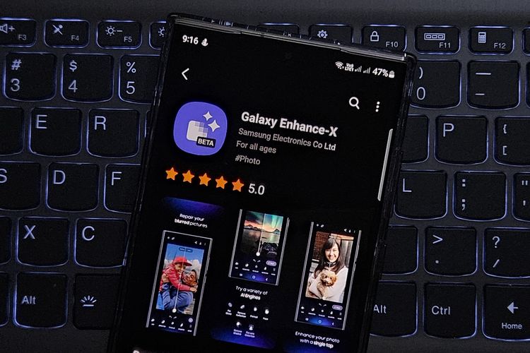 Aplikasi edit foto baru Samsung, Galaxy Enhance-X sudah bisa di-download pemilik HP Galaxy S23 series di Galaxy Store. 