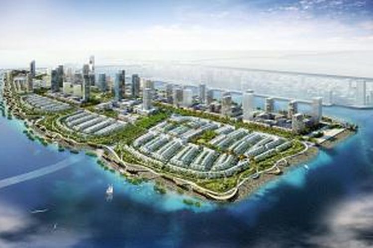 Rancangan induk Pluit City yang dikembangkan PT Agung Podomoro Land Tbk.
