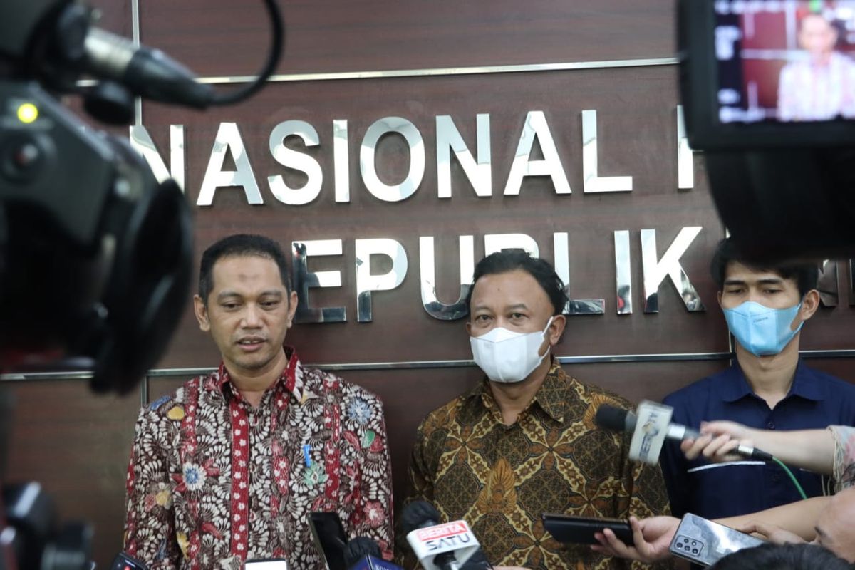 Wakil Ketua KPK Nurul Ghufron di Kantor Komnas HAM, Kamis (17/6/2021).