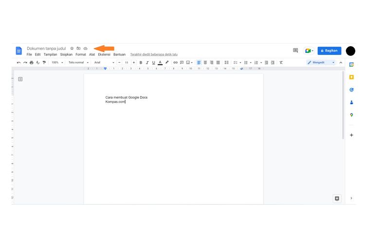 Cara membuat Google Docs