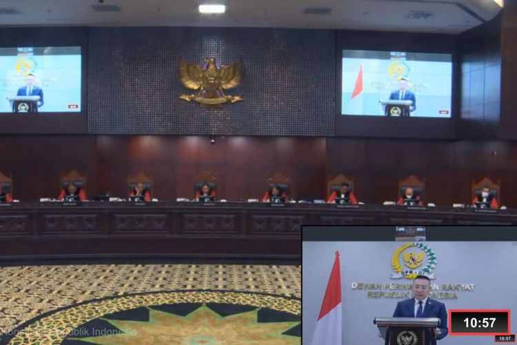 Pihak DPR RI diwakili oleh anggota Komisi III Wihadi Wiyanto, SH, MH menyampaikan keterangan pada sidang lanjutan perkara Nomor 35/PUU-XXI/2023 terkait Uji Materiil aturan pemanfaatan pesisir dan pulau-pulau kecil, sebagaimana diatur dalam Pasal 23 ayat (2) dan Pasal 35 huruf k Undang?Undang (UU) Nomor 1 Tahun 2014 tentang Perubahan atas UU Nomor 27 Tahun 2007 tentang Pengelolaan Wilayah Pesisir dan Pulau-Pulau Kecil (UU PWP3K) yang digelar Mahkamah Konstitusi (MK) pada Selasa (5/12/2023).  