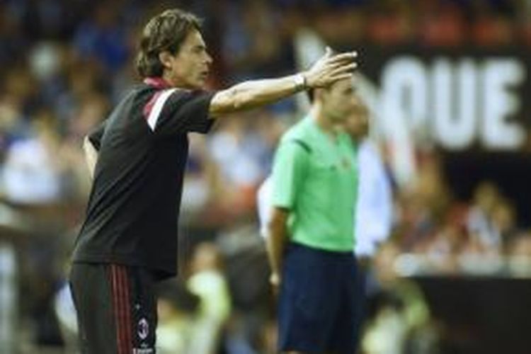 Pelatih AC Milan, Filippo Inzaghi.