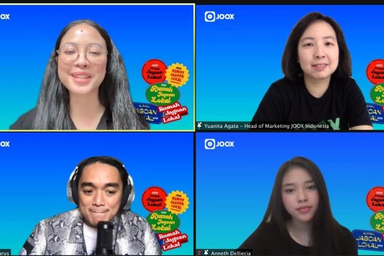 Acara JOOX Exclusive Roundtable Interview bersama Dipha Barus dan Anneth Delliecia