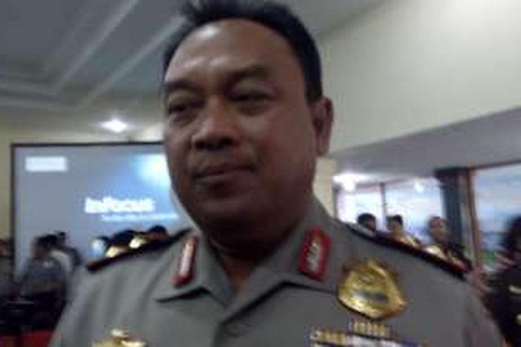 Kapolda Bali Irjen Pol Sugeng Priyanto disela-sela acara kunker Komisi III DPR RI di Mapolda Bali, Senin (10/10/2016)