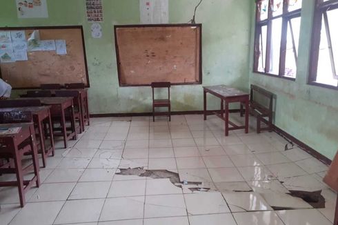 Dampak Gempa 5,8 M di Sukabumi, Dinding dan Lantai Sekolah Retak, Ini Kondisinya