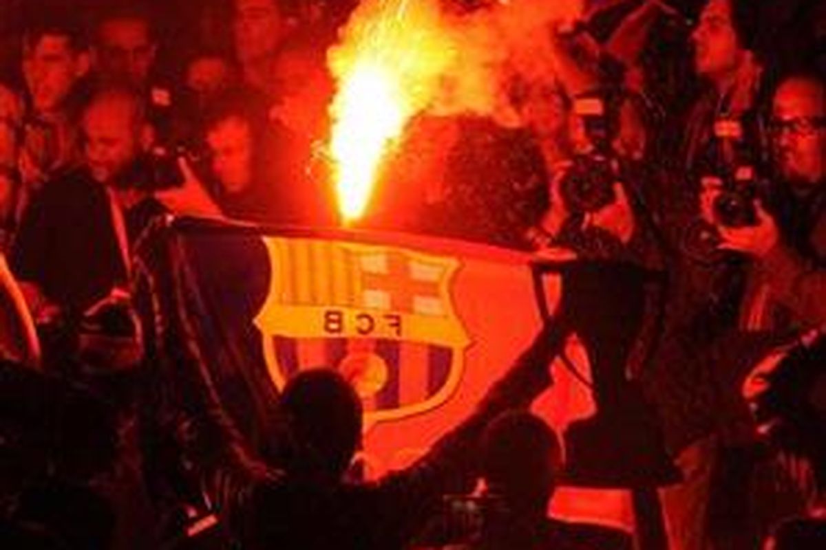 Meski jarang menimbulkan kerusuhan, suporter Barcelona juga tak lepas dari aksi rusuh yang bisa menimbulkan bentrok selama final Liga Champions.