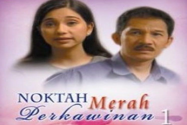 Poster sinetron Noktah Merah Perkawinan yang diperankan Ayu Azhari, Cok Simbara dan Berliana Febrianti. Sinetron fenomenal ini tayang pada 1996 sampai 1998.