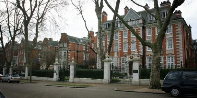 Kensington Palace Gardens, London.