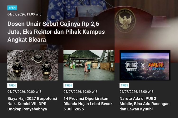 [POPULER TREN] Dosen Unair Curhat Gaji Rp 2,6 Juta | Apakah Biaya Transport ke RS Ditanggung BPJS Kesehatan?
