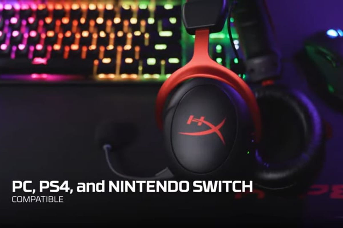 Ilustrasi headset cloud gaming dari HyperX.