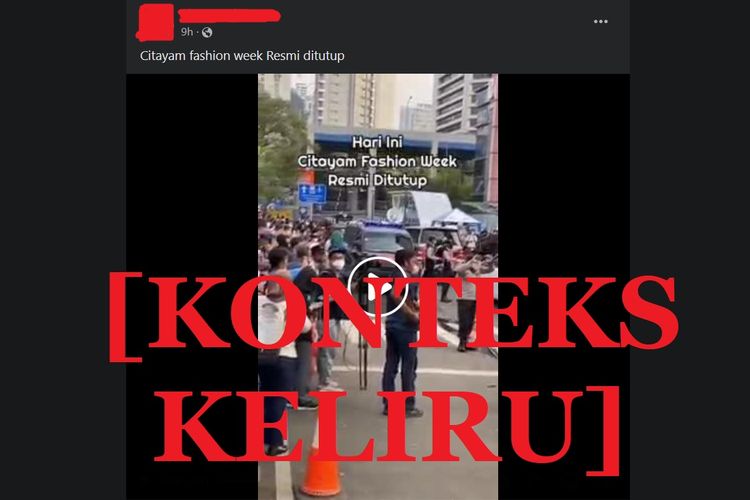 Unggahan dengan informasi keliru mengenai Citayam Fashion Week