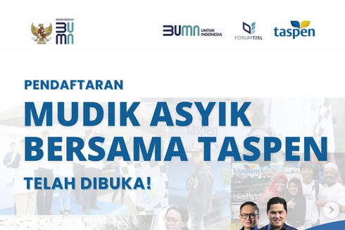 Taspen Buka Pendaftaran Mudik Gratis 2024, Simak Syarat dan Rutenya