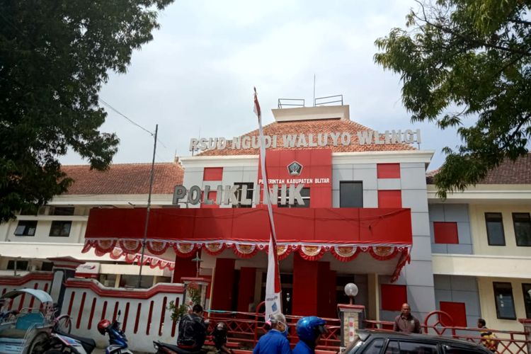 Rumah sakit umum daerah RSUD Ngudi Waluyo di Kecamatan Wlingi, Kabupaten Blitar, Jawa Timur