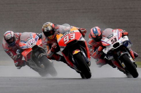 Dovizioso Gagal Finis, Marquez  Juara Dunia MotoGP