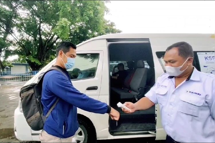 Protokol kesehatan naik DAMRI