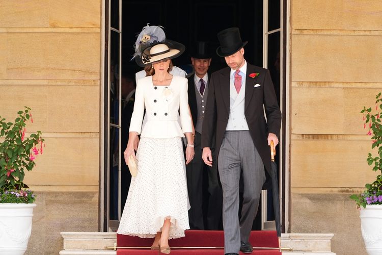 Putri Wales, Kate Middleton dan Pangeran William menghadiri acara kerajaan Garden Party di Istana Buckingham, London (8/10/2026).