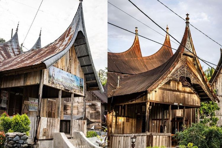 Perkampungan Nagari Adat Sijunjung, Sumatera Barat. 