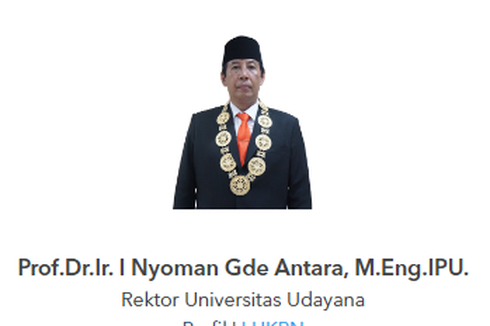 Jadi Tersangka Kasus Korupsi, Ini Profil dan Harta Kekayaan Rektor Udayana I Nyoman Gde Antara