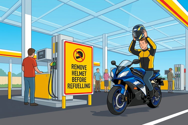 Ini Alasan kenapa Isi Bensin Motor Harus Buka Helm