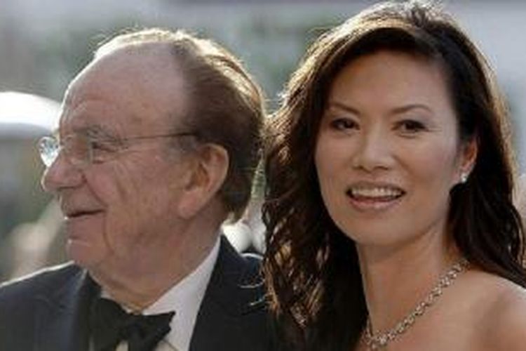 Wendi Deng saat masih bersama suaminya Rupert Murdoch