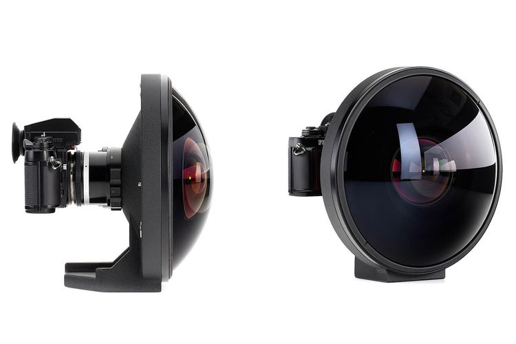 Lensa Nikkor 6mm f/2.8 Fisheye (terpasang ke kamera) dalam listing e-Bay yang dijual 130.000 euro atau hampir Rp 2,2 miliar