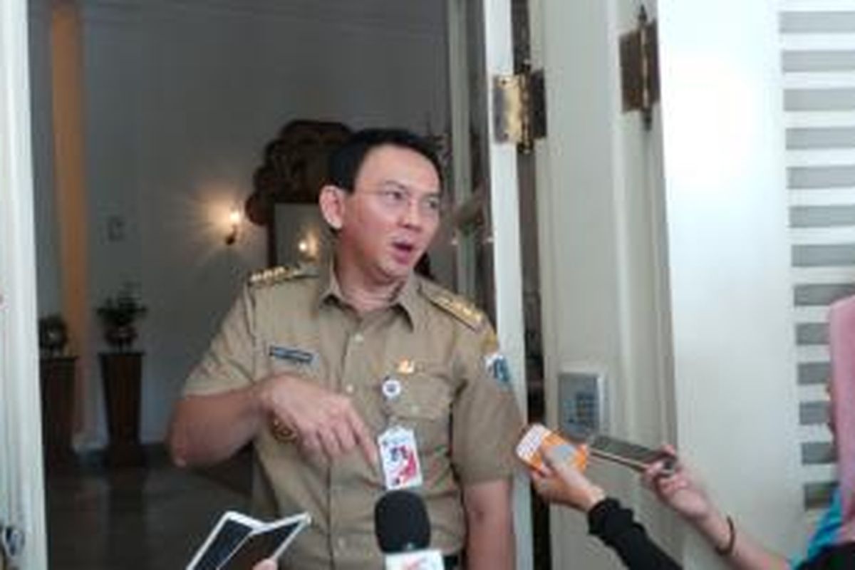 Gubernur DKI Jakarta Basuki Tjahaja Purnama di Balai Kota, Selasa (1/9/2015) pagi. 