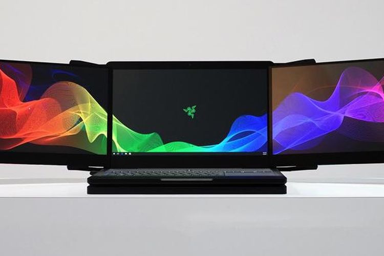 Razer Project Valerie punya tiga layar sekaligus