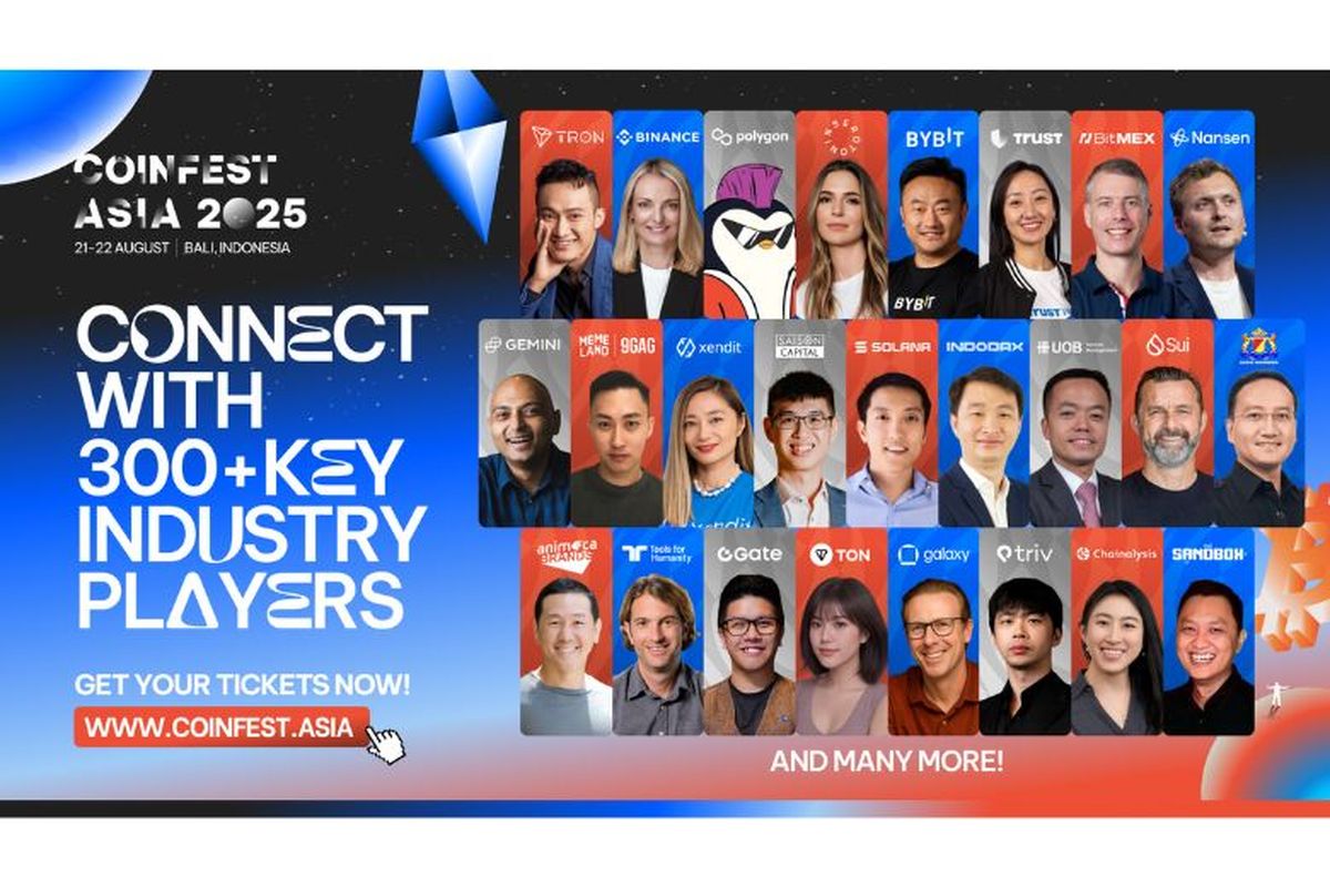 Tokoh-tokoh Kripto Dunia Akan Hadiri Coinfest Asia 2025 di Bali