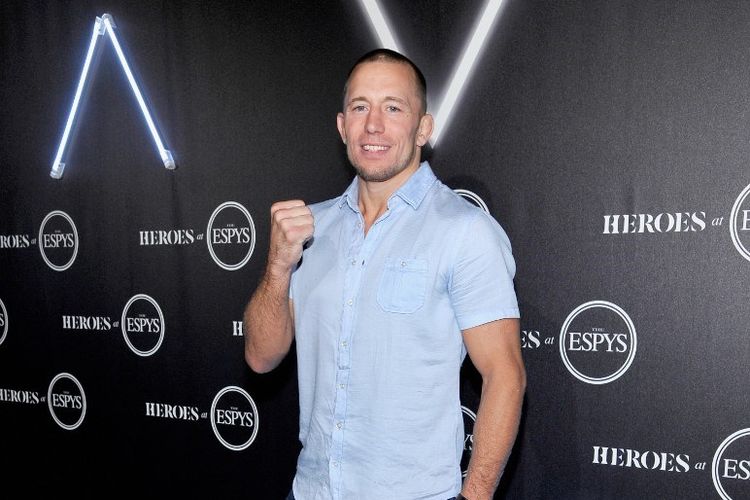 Mantan petarung MMA, Georges St-Pierre, pada Juli 2018.