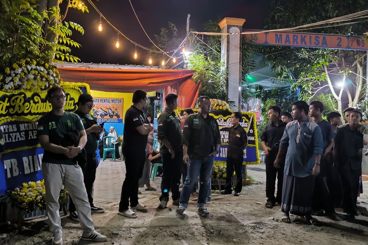 PENEMBAKAN: Kondisi rumah salah satu korban penembakan di Rest Area KM 45 Tangerang-Merak, Ilyas Abdurrahman di daerah Rajeg, Kabupaten Tangerang, Kamis (2/1/2025).