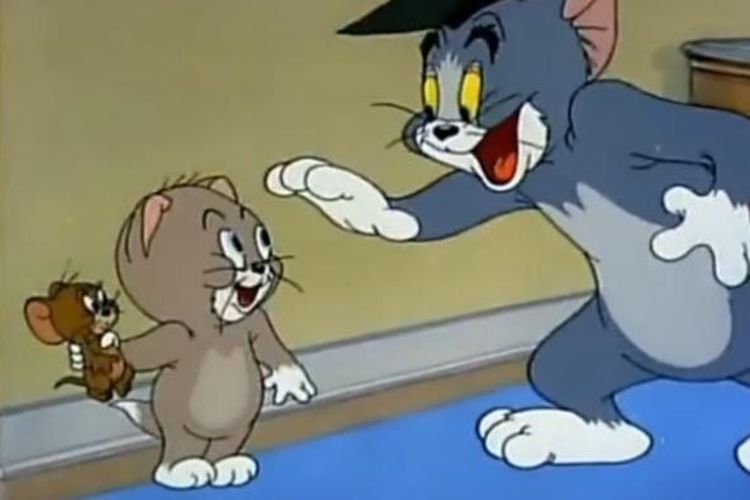 Film kartun Tom and Jerry.