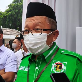 Anggota Komisi III DPR RI dari Fraksi Partai Persatuan Pembangunan (PPP) Arsul Sani ditemui di kantor KPU RI, Menteng, Jakarta Pusat, Rabu (10/8/2022). 