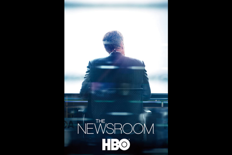 Will McAvoy, diperankan aktor Jeff Daniels, dalam poster The Newsroom.