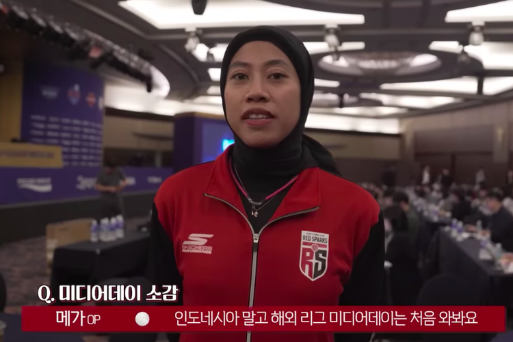 Megawati Hangestri, atlet voli Indonesia yang jadi MVP di laga debut di Liga Voli Korea Selatan bersama klub Reds Sparks