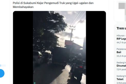 Penjelasan Polisi soal Video Petugasnya yang Kejar Truk Ugal-ugalan di Sukabumi