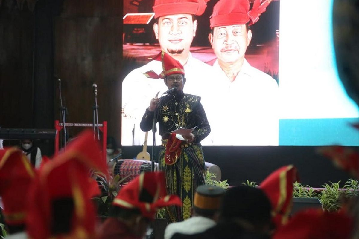 Mentan SYL hadir dalam acara peresmian revitalisasi kawasan Museum Balla Lompoa, Kamis (17/03/2022).