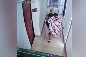 Tamu Hotel di Bandung Diduga Gondol 3 Televisi, Aksinya Terekam CCTV